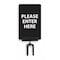 Tensabarrier Acrylic Sign for Tensabarrier Post SIGN-0711-250-33-V-S01 BRKT-HDSC-1P - alternate 2