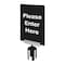Tensabarrier Acrylic Sign for Tensabarrier Post SIGN-0711-250-33-V-S01 BRKT-HDSC-1P - alternate 1
