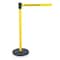 Tensabarrier Barrier Post with Belt, 7 1/2 ft Length, 40 in Post Height, Caution Do Not Enter 890B-33-35-33-STD-NO-YAX-C - alternate 2
