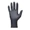 Showa 9700PF, Disposable Gloves, 6  mil Palm, Nitrile, Rolled Cuff, Powder-Free, S (7), 50 PK, Black 9700PFS - alternate 1