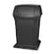Rubbermaid Commercial Ranger(R) 45 gal Square Outdoor Can, Black, None, Plastic, 24 7/8 in FG917188BLA - alternate 1