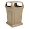 Rubbermaid Commercial Ranger(R) 45 gal Square Outdoor Can, Beige, None, Plastic, 24 7/8 in FG917388BEIG - alternate 1