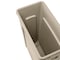 Rubbermaid Commercial Slim Jim 23 gal Rectangular Slim-Profile Plastic Can, Beige, None, Plastic, 11 in FG354060BEIG - alternate 3