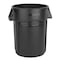 Rubbermaid Commercial BRUTE 44 gal Round Heavy Duty Plastic Can, Blue, None, Plastic, Not Applicable FG264360BLUE - alternate 4