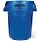 Rubbermaid Commercial BRUTE 44 gal Round Heavy Duty Plastic Can, Blue, None, Plastic, Not Applicable FG264360BLUE - alternate 6