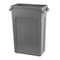 Rubbermaid Commercial Rectangular Recycling Bin, Green, 11" Dia, Plastic FG354007GRN - alternate 8