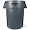 Rubbermaid Commercial BRUTE 44 gal Round Heavy Duty Plastic Can, Gray, None, Plastic FG264360GRAY - alternate 5