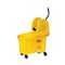 Rubbermaid Commercial 11 gal WaveBrake Down Press Mop Bucket and Wringer, Yellow, Polypropylene FG757688YEL - alternate 5