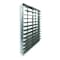 Dayton 48 in 51"H-W 5.75"L Alu Wall Exhaust Shutter, 48-1/2 in x 48-1/2 in, Aluminum 2FTX3 - alternate 1