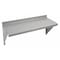 Zoro Select Steel Wall Shelf, 12"D x 24"W x 11-1/2"H, Silver 2HFX9 - alternate 1