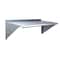 Zoro Select Steel Wall Shelf, 12"D x 36"W x 11-1/2"H, Silver 2HFY1 - alternate 1