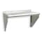 Zoro Select Stainless Steel Wall Shelf, 12"D x 24"W x 11-1/2"H, Silver 2HFZ9 - alternate 2