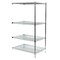 Zoro Select Wire Shelving, 36"D x 48"W x 63"H, 4 Shelves, Chrome 2KPA9 - alternate 1