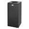 Rubbermaid Commercial SILHOUETTE 16 gal Square Trash Can, Textured Black, None, Steel, 14 3/4 in FGSC14EPLTBK - alternate 1