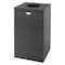 Rubbermaid Commercial SILHOUETTE 20 gal Square Trash Can, Textured Black, None, Steel, 18 3/4 in FGSC18EPLTBK - alternate 1