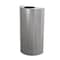 Rubbermaid Commercial Half Rounds 12 gal Half-Round Indoor Metal Can, Stainless Steel, None, Stainless Steel FGSH12SSPL - alternate 3