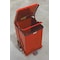 Rubbermaid Commercial Defender 4 gal Square Step-On Can, Red, Foot Pedal, Steel, 12 in FGST7EPLRD - alternate 3
