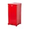 Rubbermaid Commercial Defender 13 gal Square Step-On Can, Red, Foot Pedal, Steel, 15 in FGST24EPLRD - alternate 4