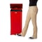 Rubbermaid Commercial Defender 13 gal Square Step-On Can, Red, Foot Pedal, Steel, 15 in FGST24EPLRD - alternate 2