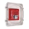 Safety Technology International Audible and Strobe Guard, Polycarbonate, Flush Mount, 6 1/2 in W x 8 1/2 in H x 4 in D, Clear STI-1221E - alternate 1