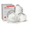 3M N95 Disposable Respirator, 8200, Dual Headstrap, Polyisoprene Strap, Nose Clip, White, PK20 8200 - alternate 4