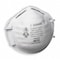 3M N95 Disposable Respirator, 8200, Dual Headstrap, Polyisoprene Strap, Nose Clip, White, PK20 8200 - alternate 1