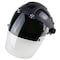 Sellstrom Ratchet Face Shield Assembly, Clear Visor, Polycarbonate, Ratchet Suspension, Anti-Fog Lens, Black S32181 - alternate 2