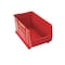 Quantum Storage Systems Storage Bin, Polypropylene/Polyethylene, Red, 11 in H, 16 1/2 in W, 29 7/8 in L QUS974RD - alternate 3