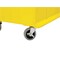 Quantum Storage Systems Mobile Storage Bin, Polypropylene/Polyethylene, Yellow, 11 in H, 16 1/2 in W, 29 7/8 in L QUS984MOBYL - alternate 3