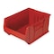 Quantum Storage Systems Storage Bin, Polypropylene/Polyethylene, Red, 12 in H, 18 1/4 in W, 29 7/8 in L QUS975RD - alternate 1