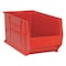 Quantum Storage Systems Storage Bin, Polypropylene/Polyethylene, Red, 15 in H, 16 1/2 in W, 29 7/8 in L QUS976RD - alternate 1