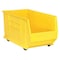Quantum Storage Systems Mobile Storage Bin, Polypropylene/Polyethylene, Yellow, 15 in H, 16 1/2 in W, 29 7/8 in L QUS986MOBYL - alternate 1