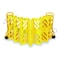 Zoro Select Portable Barricade, Polypropylene, 35 lb, Yellow 2LEB5 - alternate 2
