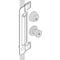 Zoro Select Universal Latch Guard, Aluminum, Steel, 11-3/4"L x 3-1/2"W 2MDH8 - alternate 2