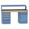 Lista Workbench, Butcher Block, 72 in W, 35 1/4 in Height, 1,000 lb, Pedestal XSWB52-72BT/BB/SRS - alternate 1