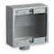 Hubbell Killark Weatherproof Electrical Box, 32 cu in, FS Box Type, 2 Gangs, Malleable Iron, Square Shape 2FS-2M - alternate 1
