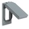 Hubbell Killark Weatherproof Cover, 1 Gang, Aluminum, Duplex Receptacle Cover Type FCL-GF - alternate 1
