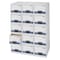 Bankers Box File Box, Steel, 15 1/2 in W, 23 1/4 in D, 10 3/8 in H, Blue, White 00312 - alternate 4