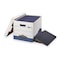 Bankers Box File Box, Corrugated Fiberboard, 12 1/4 in W, 18 1/2 in D, 12 in H, Lift-Off Locking Lid Closure 73301 - alternate 1