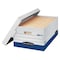 Bankers Box File Box, Corrugated Fiberboard, 15 in W, 24 in D, 10 in H, Lift-Off Locking Lid Closure 0063201 - alternate 1
