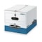 Bankers Box File Box, Corrugated Fiberboard, 12 in W, 15 1/2 in D, 10 1/4 in H, String & Button Closure 00025 - alternate 1