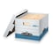 Bankers Box File Box, Corrugated Fiberboard, 12 in W, 15 in D, 10 in H, Lift-Off Locking Lid Closure 00789 - alternate 1