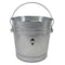 Zoro Select 6 gal Round Trash Can, Silver, Galvanized steel 2PYW4 - alternate 1