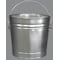 Zoro Select 6 gal Round Trash Can, Silver, Galvanized steel 2PYW4 - alternate 2