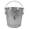 Zoro Select 10 gal Round Trash Can, Silver, Galvanized steel 2PYW5 - alternate 1