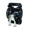 Aro Double Diaphragm Pump, Stainless steel, Air Operated, Santoprene 666101-2EB-C - alternate 2