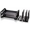 Officemate Letter Tray/File Holder, Black, Plastic, 19 1/2 in W, 9 in L, 7 1/4 in H, 9" D 26152 - alternate 3