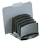 Officemate Incline Sorter, Black, Plastic, 7 1/2 in W, 7 1/2 in L, 6 3/8 in H, 6 Number of Compartments 22222 - alternate 1