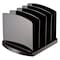 Officemate File Holder, Black, Plastic, 9 3/8 in W, 8 in L, 6 3/8 in H, 8" D, 7 Number of Compartments 22322 - alternate 2