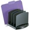 Officemate File Holder, Black, Plastic, 9 3/8 in W, 8 in L, 6 3/8 in H, 8" D, 7 Number of Compartments 22322 - alternate 4